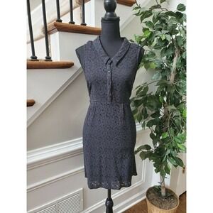 JessicaSimpson Floral Cotton Collared Dress L